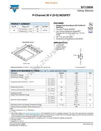 SI7129DN-T1-GE3 Datasheet Cover
