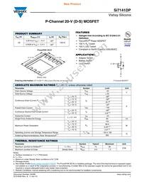 SI7141DP-T1-GE3 Datasheet Cover