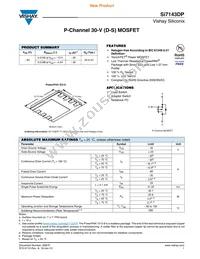 SI7143DP-T1-GE3 Datasheet Cover