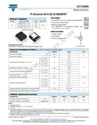 SI7153DN-T1-GE3 Datasheet Cover
