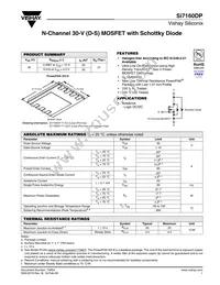 SI7160DP-T1-E3 Datasheet Cover