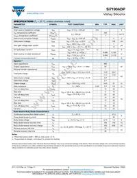 SI7190ADP-T1-RE3 Datasheet Page 2