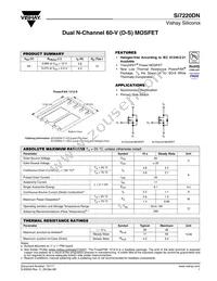 SI7220DN-T1-E3 Datasheet Cover