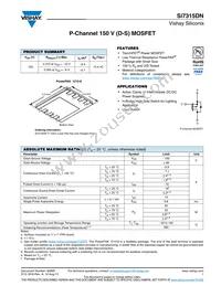 SI7315DN-T1-GE3 Datasheet Cover