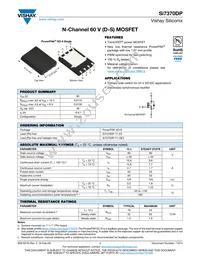 SI7370DP-T1-GE3 Datasheet Cover