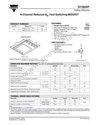 SI7382DP-T1-GE3 Datasheet Cover