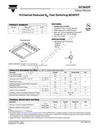 SI7384DP-T1-GE3 Datasheet Cover