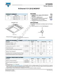 SI7402DN-T1-GE3 Datasheet Cover