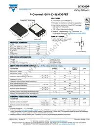 SI7439DP-T1-E3 Datasheet Cover