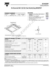 SI7452DP-T1-GE3 Datasheet Cover