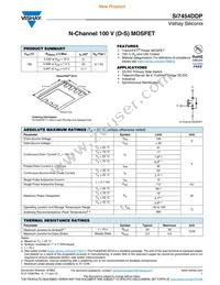 SI7454DDP-T1-GE3 Datasheet Cover