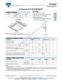 SI7463DP-T1-E3 Datasheet Cover