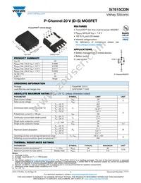 SI7615CDN-T1-GE3 Datasheet Cover