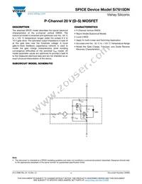 SI7615DN-T1-GE3 Datasheet Cover