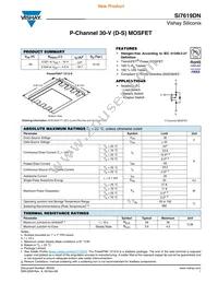 SI7619DN-T1-GE3 Datasheet Cover