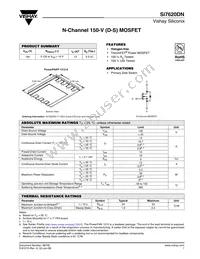 SI7620DN-T1-GE3 Datasheet Cover