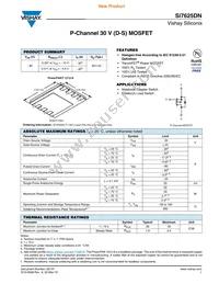 SI7625DN-T1-GE3 Datasheet Cover