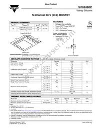 SI7634BDP-T1-E3 Datasheet Cover