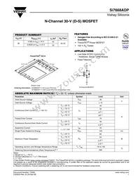 SI7668ADP-T1-GE3 Datasheet Cover