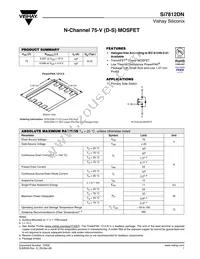 SI7812DN-T1-GE3 Datasheet Cover