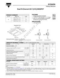 SI7904DN-T1-GE3 Datasheet Cover