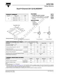 SI7911DN-T1-GE3 Datasheet Cover