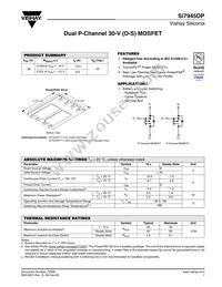 SI7945DP-T1-GE3 Datasheet Cover