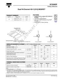 SI7958DP-T1-GE3 Datasheet Cover