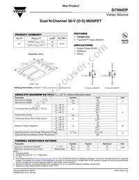 SI7994DP-T1-GE3 Datasheet Cover