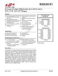 SI8220CD-D-ISR Datasheet Cover