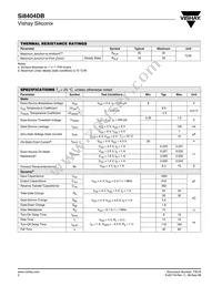 SI8404DB-T1-E1 Datasheet Page 2