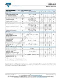 SI8416DB-T1-GE3 Datasheet Page 2