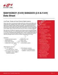 SI8421BD-D-IS Datasheet Cover