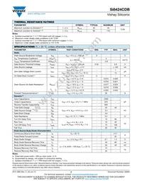 SI8424CDB-T1-E1 Datasheet Page 2