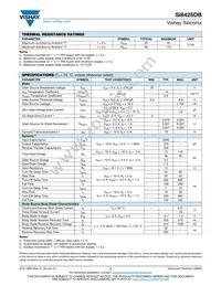 SI8425DB-T1-E1 Datasheet Page 2