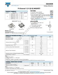 SI8429DB-T1-E1 Datasheet Cover