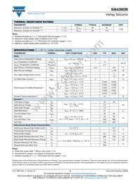 SI8439DB-T1-E1 Datasheet Page 2