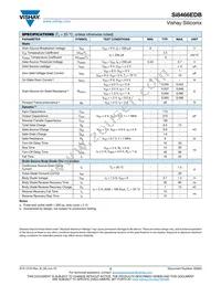 SI8466EDB-T2-E1 Datasheet Page 2