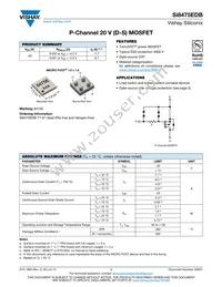 SI8475EDB-T1-E1 Datasheet Cover