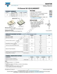 SI8497DB-T2-E1 Datasheet Cover