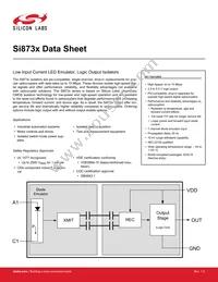 SI8735BC-ISR Datasheet Cover