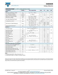 SI8806DB-T2-E1 Datasheet Page 2