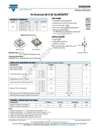 SI8808DB-T2-E1 Datasheet Cover
