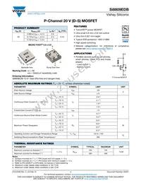 SI8809EDB-T2-E1 Datasheet Cover