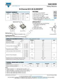 SI8810EDB-T2-E1 Datasheet Cover