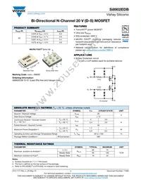 SI8902EDB-T2-E1 Datasheet Cover