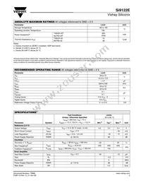 SI9122EDQ-T1-E3 Datasheet Page 3