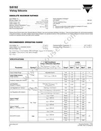 SI9182DH-33-T1-E3 Datasheet Page 2