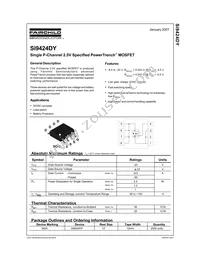 SI9424DY Datasheet Cover
