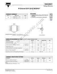 SI9433BDY-T1-GE3 Datasheet Cover
